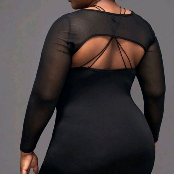 Nwt 2pc black plus dress sz 1X - Picture 3 of 5